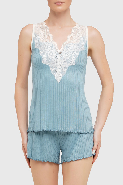 Жіночий комплект «Лотос» із шортами та майкою German Volf Жіночий комплект «Лотос» із шортами та майкою German Volf