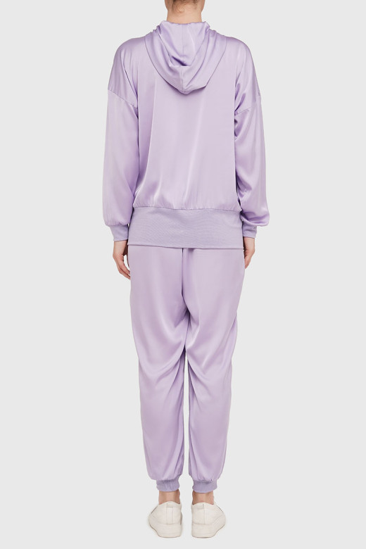 Женский шелковый костюм German Volf: джоггеры и кофта