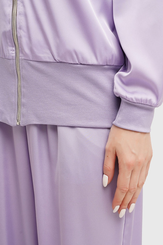 Женский шелковый костюм German Volf: джоггеры и кофта