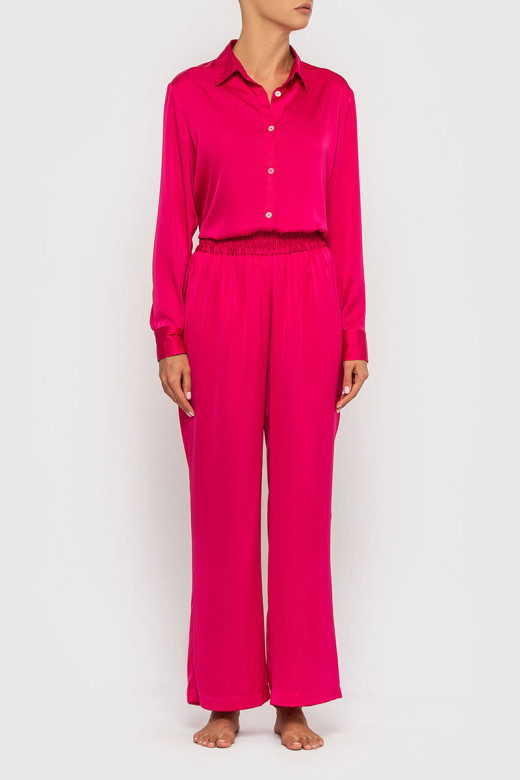 Женский шелковый брючный костюм German Volf рубашка и брюки купить Женский шелковый брючный костюм German Volf рубашка и брюки купить