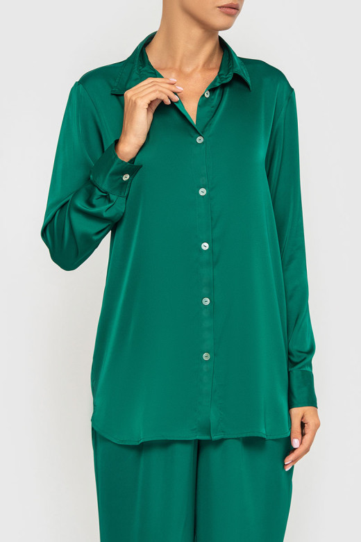 Женский шелковый брючный костюм German Volf рубашка и брюки купить Женский шелковый брючный костюм German Volf рубашка и брюки купить