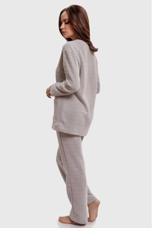 Женский костюм "Ангора" кардиган и брюки, серый Женский костюм "Ангора" кардиган и брюки, серый