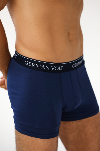 Труси боксери чоловічі з еластичної бавовни GV, темно-синій
