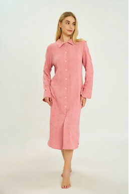 Туніка жіноча з муслінового шиття, колір рожевий