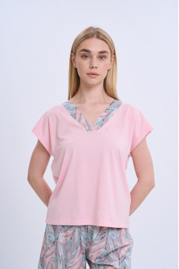 Футболка женская коллекция Флора German Volf, розовый