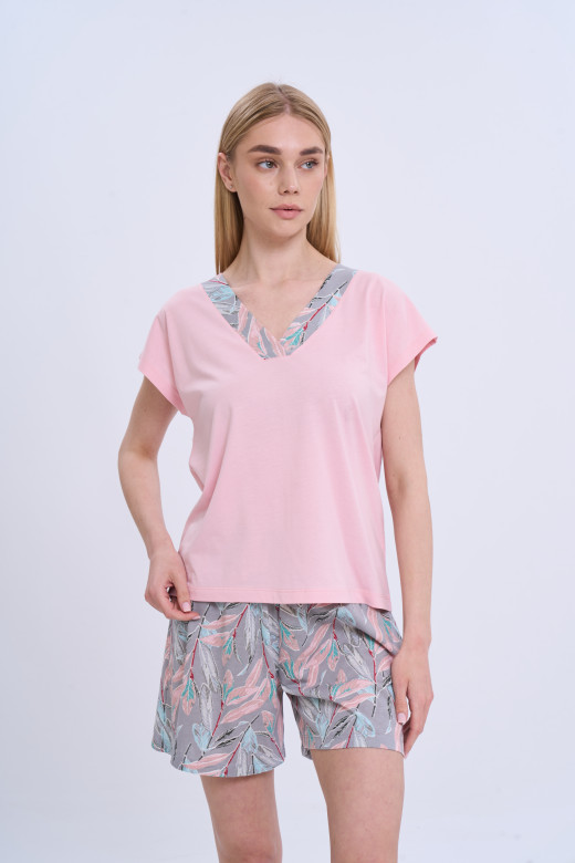 Футболка женская коллекция Флора German Volf, розовый