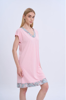 Сорочка для сна женская коллекция Флора German Volf, розовый