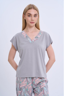 Футболка женская коллекция Флора German Volf, серый