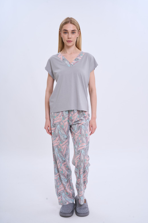 Футболка женская коллекция Флора German Volf, серый