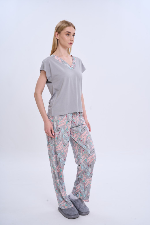 Футболка женская коллекция Флора German Volf, серый