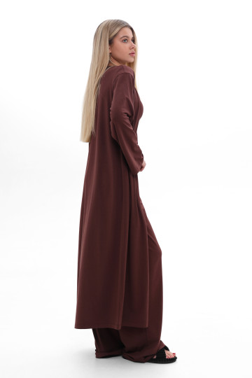 Кардиган жіночий довгий, колекція "Шоколад"