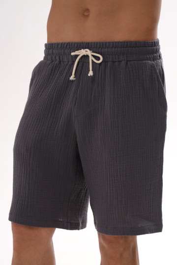 Шорти чоловічі муслінові, графітовий 