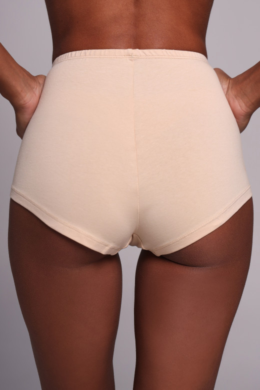 Трусы брифы женские из кулира, бежевый