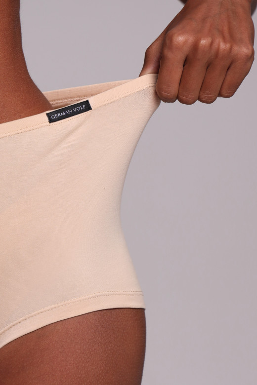 Трусы брифы женские из кулира, бежевый