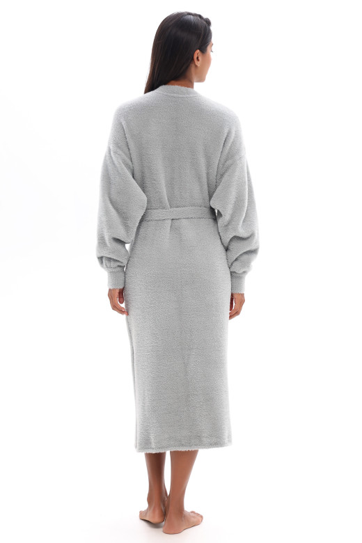 Кардиган жіночий в'язаний довгий, pearl gray color