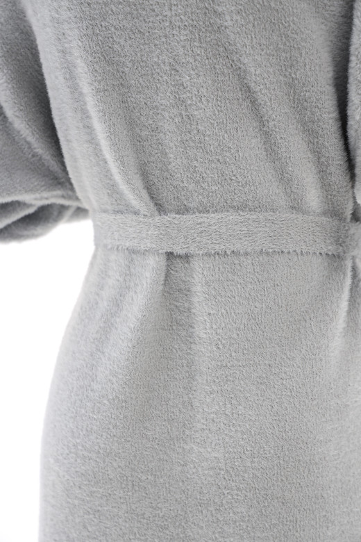 Кардиган жіночий в'язаний довгий, pearl gray color