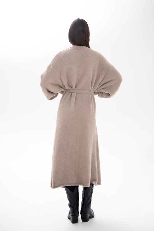 Кардиган жіночий в'язаний довгий Beige Color German Volf