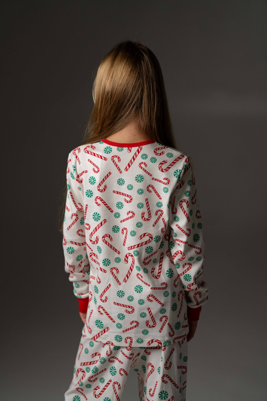 Піжама дитяча з бавовни Candy Cane Піжама дитяча з бавовни Candy Cane