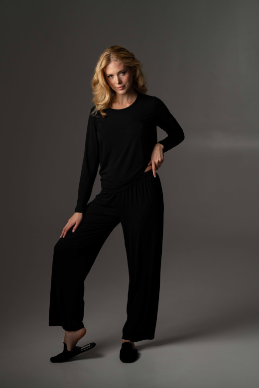 Штани жіночі з мікромодалу, чорний