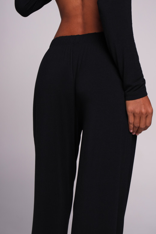 Штани жіночі з мікромодалу, чорний