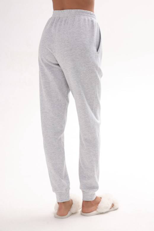 Штани домашні жіночі з бавовни , сірий