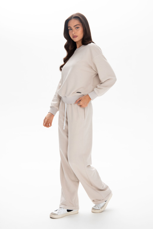 Світшот жіночий коллекція Cotton Fleece, тауп Світшот жіночий коллекція Cotton Fleece, тауп