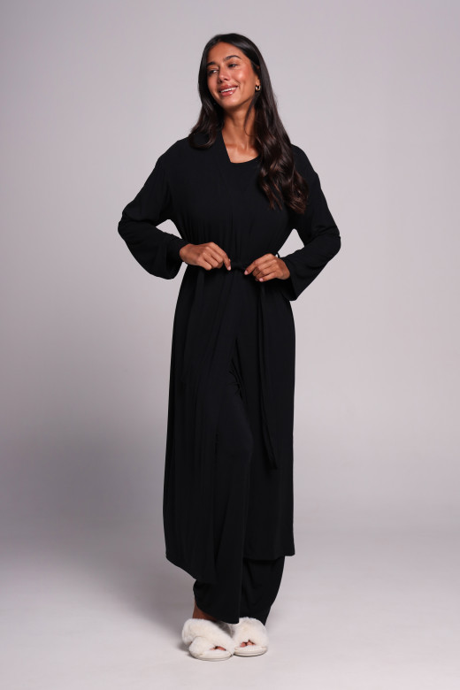 Довгий жіночий халат із мікромодалу German Volf