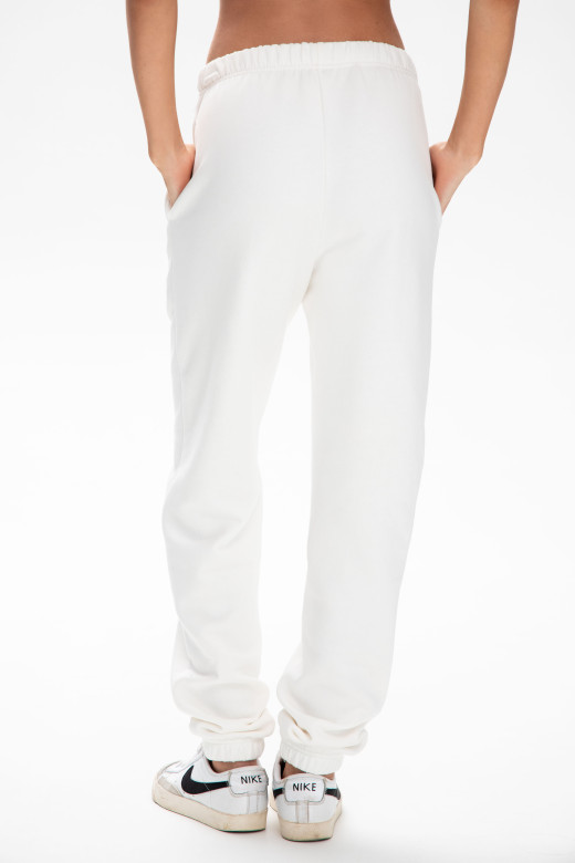 Джогери жіночі коллекція Cotton Fleece молочний 