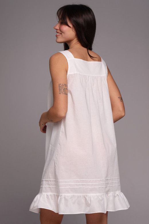 Женская батистовая ночная сорочка с кружевом и цветочным принтом German Volf