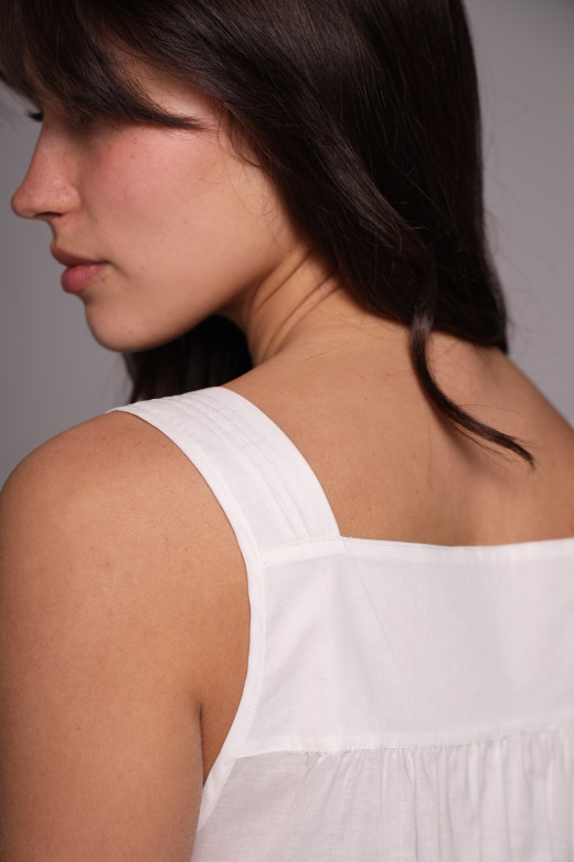 Женская батистовая ночная сорочка с кружевом и цветочным принтом German Volf