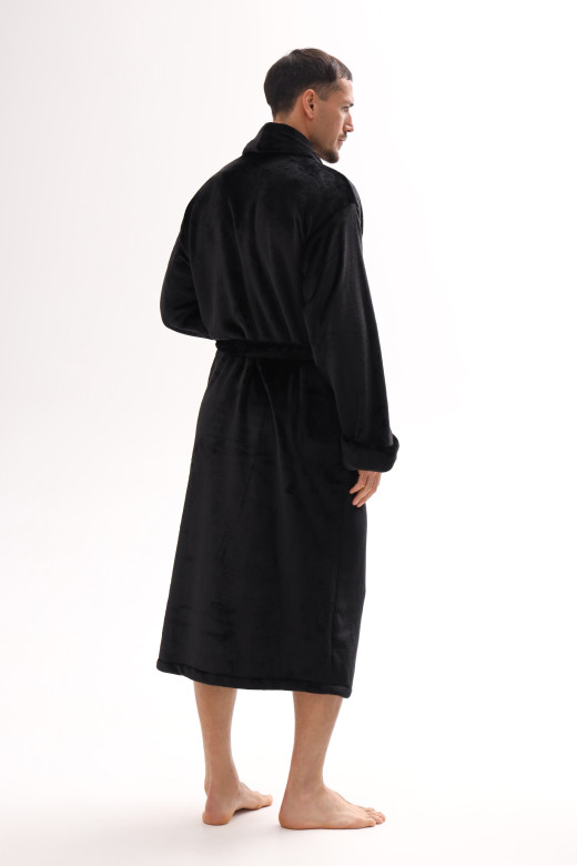 Мужской халат из велсофта — теплый, мягкий и комфортный для дома