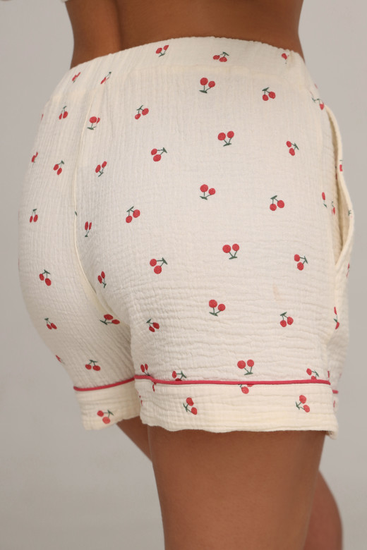 Піжамний костюм із мусліну з вишнями від German Volf