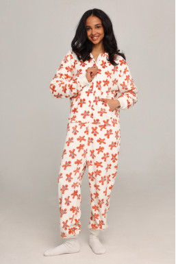 Жіночий кігурумі з велсофту з принтом пряники