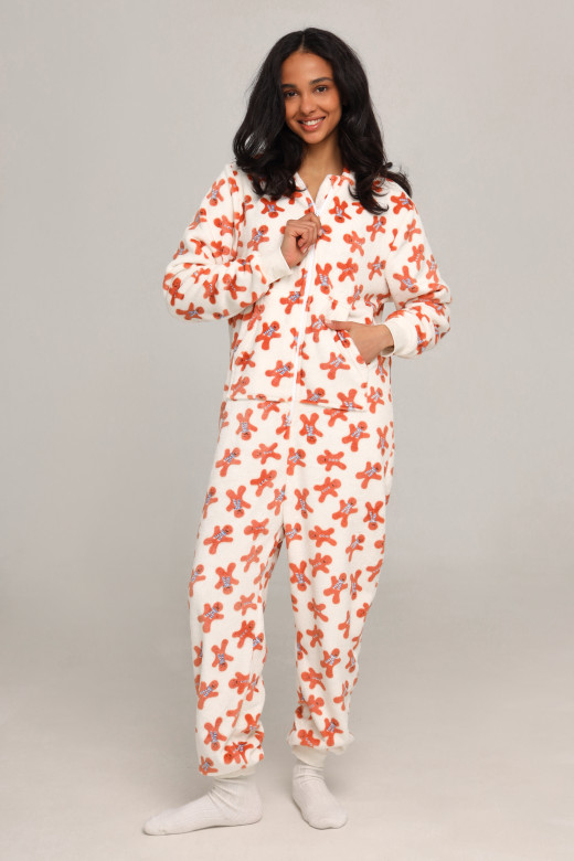 Жіночий кігурумі з велсофту з принтом пряники від German Volf