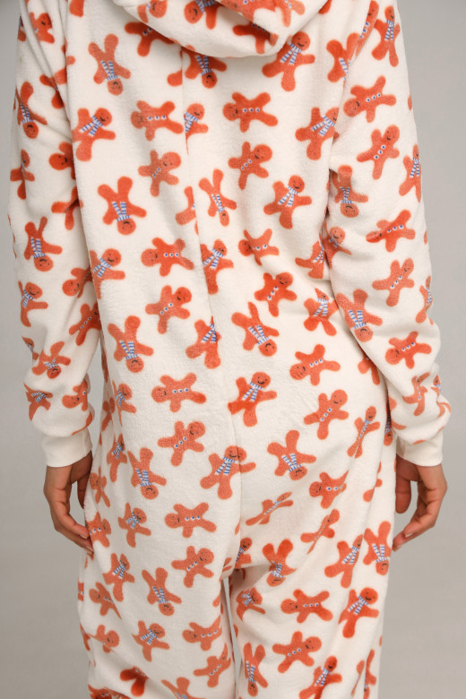 Жіночий кігурумі з велсофту з принтом пряники від German Volf