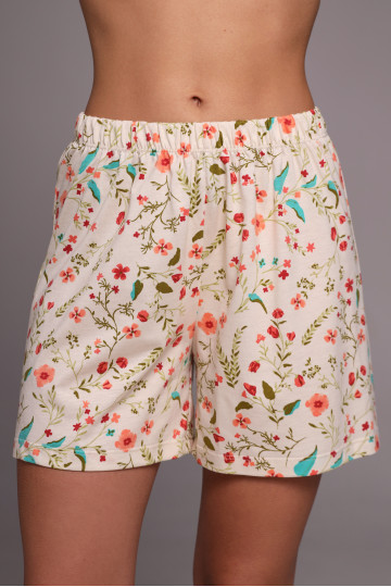 Женские домашние шорты с цветочным узором, коллекция "Прованс"