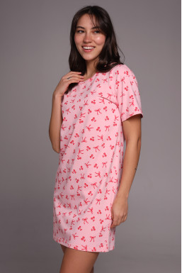 Женская сорочка для сна  "Сherry bow " 