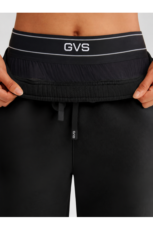 Чорний жіночий утеплений спортивний костюм GVS Urban Warm