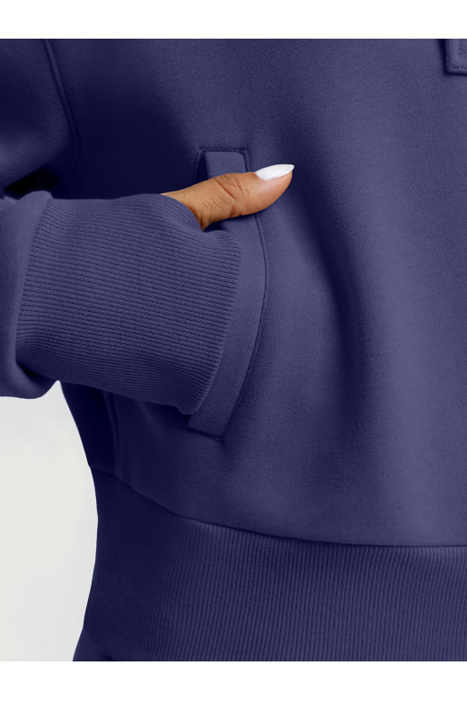Синій жіночий утеплений спортивний костюм GVS Urban Warm