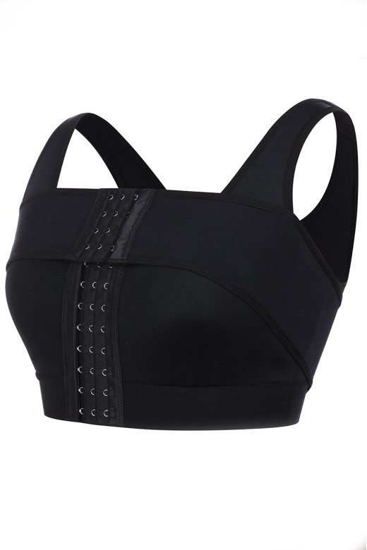 Компресійний бюстгалтер на гачках + післяопераційна бандажна стрічка MT190187 колір чорний Компресійний бюстгалтер на гачках + післяопераційна бандажна стрічка MT190187 колір чорний