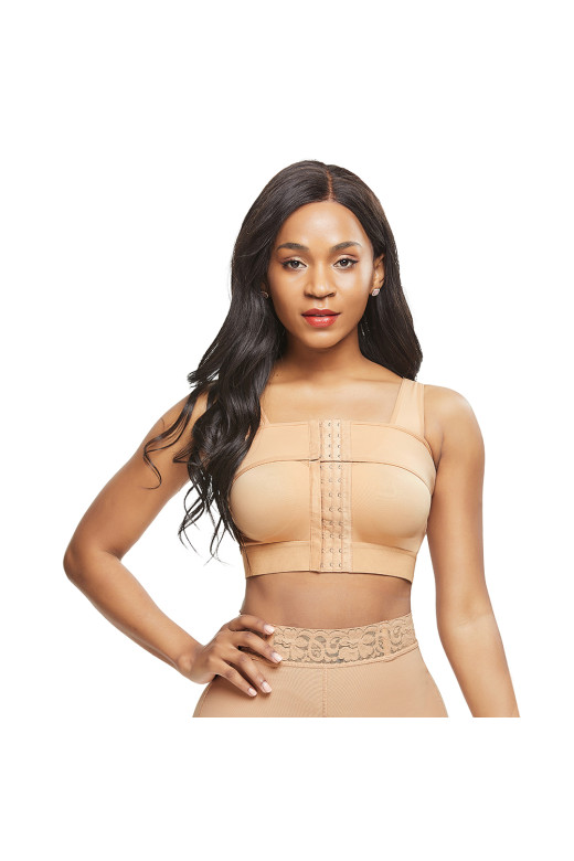 Компресійний бюстгалтер на гачках + післяопераційна бандажна стрічка MT190187 колір нюд