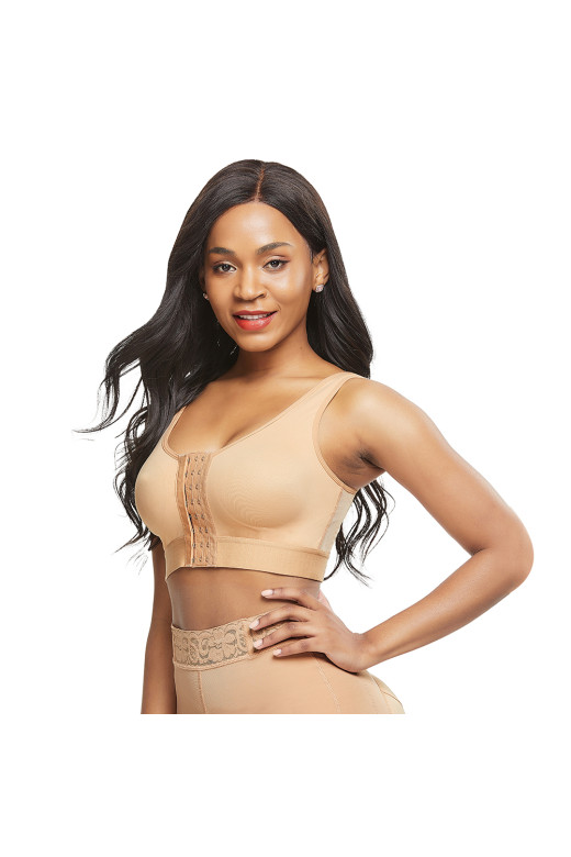 Компресійний бюстгалтер на гачках + післяопераційна бандажна стрічка MT190187 колір нюд