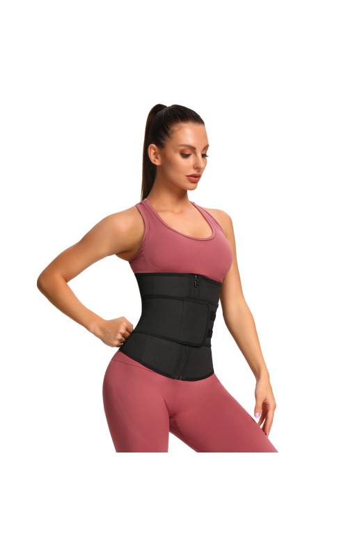 Чорний коригувальний пояс для талії Waist Trainer Sculpt