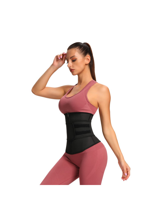 Чорний коригувальний пояс для талії Waist Trainer Sculpt