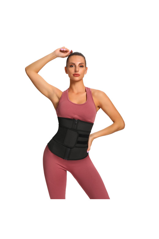 Чорний коригувальний пояс для талії Waist Trainer Sculpt