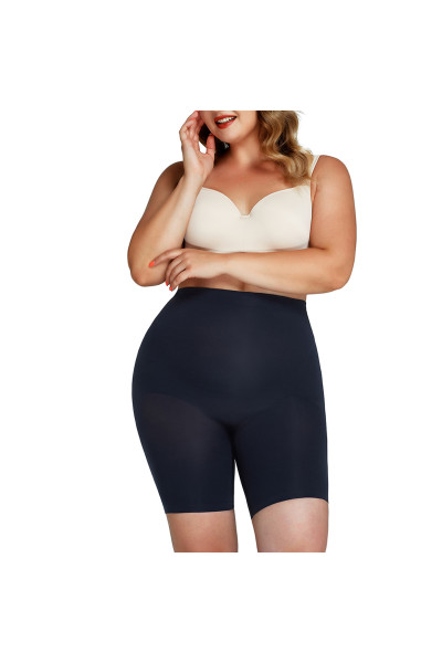 Бесшовные утягивающие шорты черный 