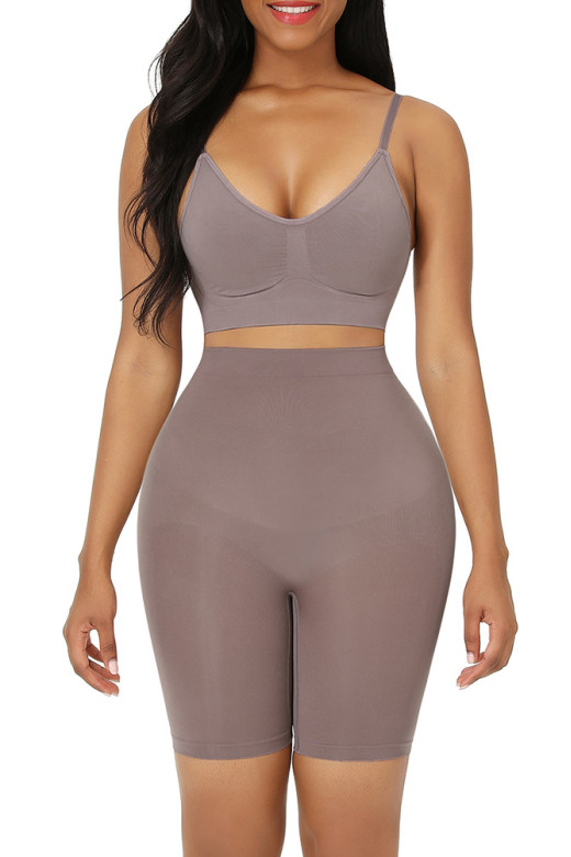 Бесшовные утягивающие шорты таупе для коррекции фигуры GERMAN VOLF