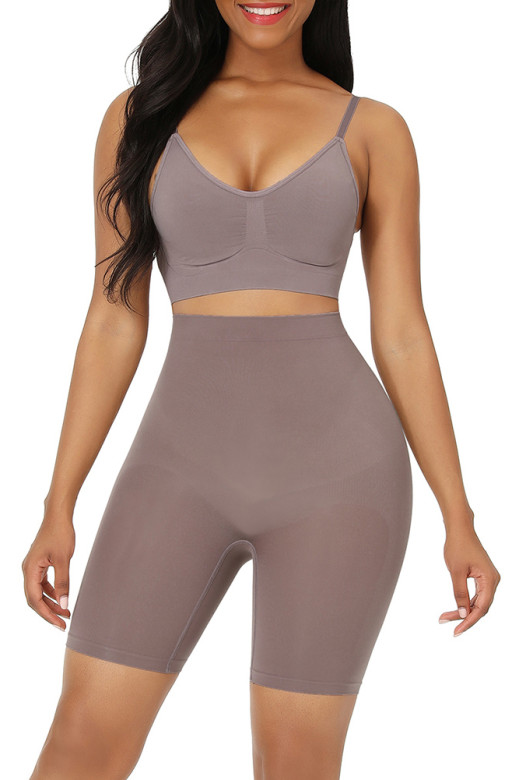 Бесшовные утягивающие шорты таупе для коррекции фигуры GERMAN VOLF