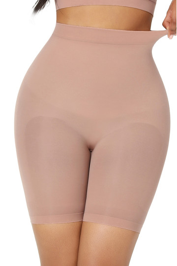 Бесшовные утягивающие шорты нюд
