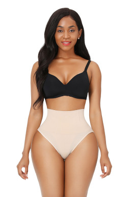 Високі коригуючі трусики з посиленим контролем зони живота,  колір скин 